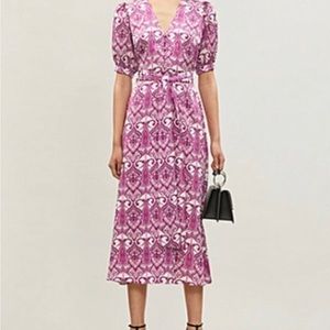 Alexis Wynova printed midi dress. Size small